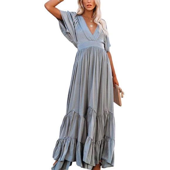 🎉HP🎉NWT Boho Batwing Sleeve Swing Dress - Picture 6 of 6